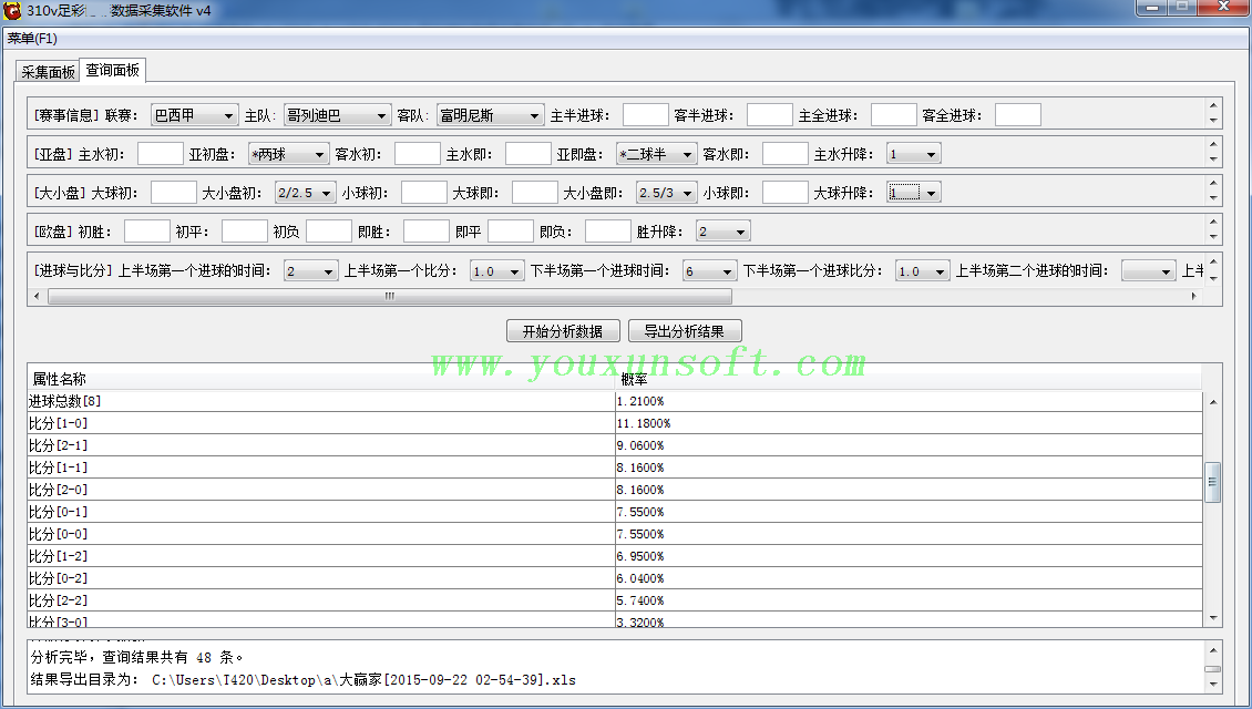 大赢家足球赔率数据采集软件V4-3