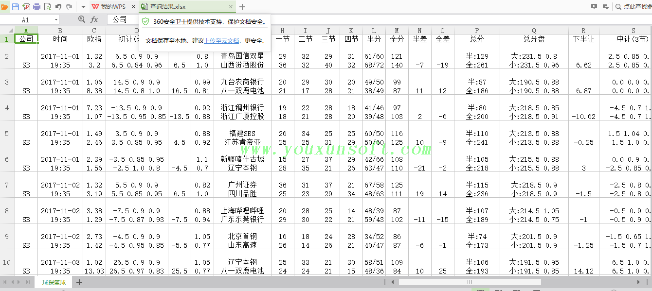 球探网篮球赔率数据采集V1