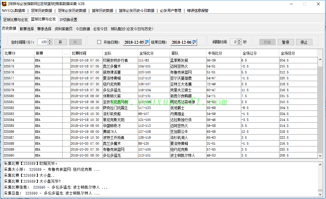 球探与必发指数网足球赔率数据采集V28