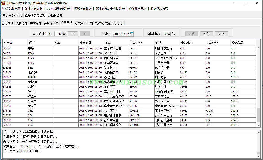 球探与必发指数网足球赔率数据采集V28