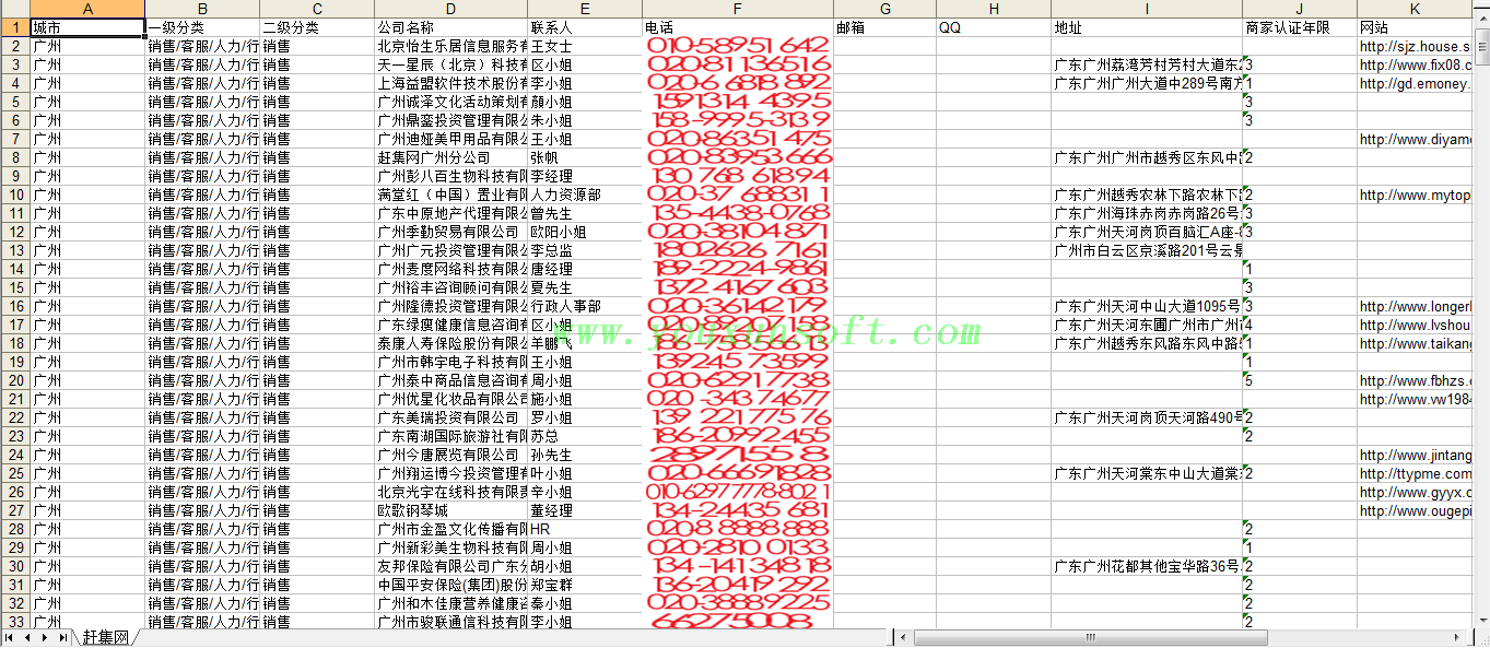 58同城_赶集网招聘企业信息采集器-8