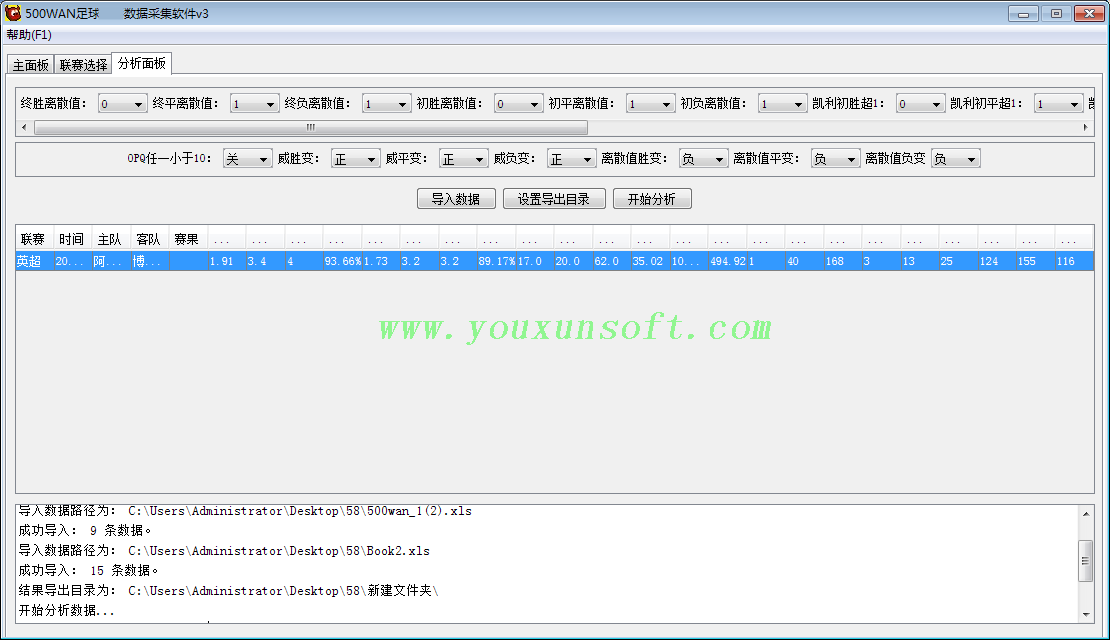 500足球赔率数据采集软件-11