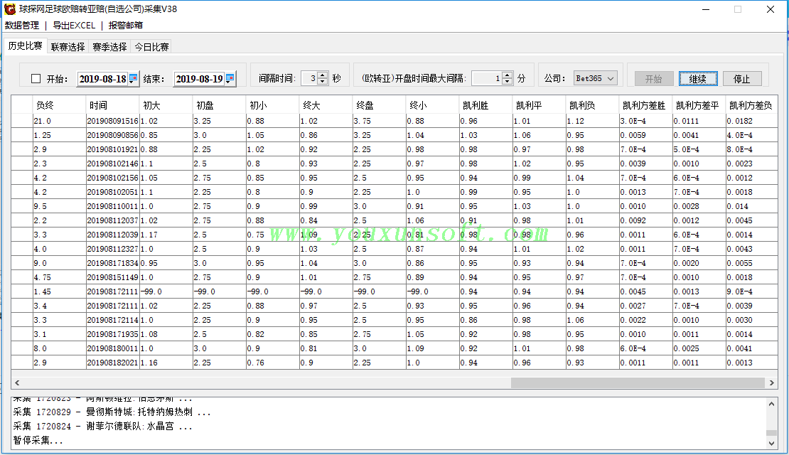 球探网足球欧赔转亚赔抓取采集V38_3