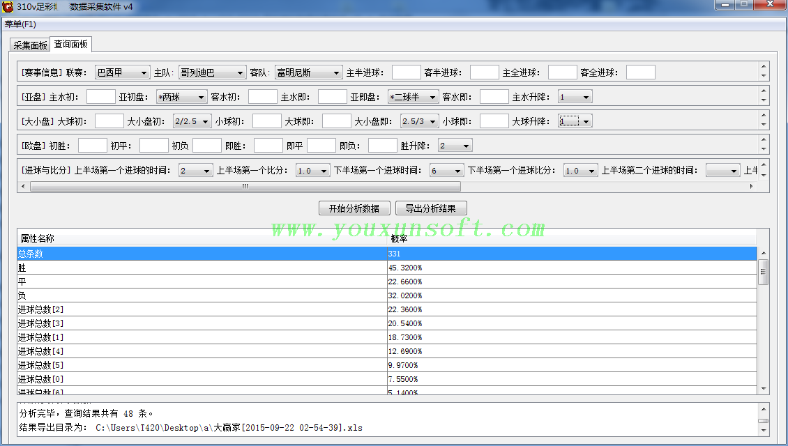 大赢家足球赔率数据采集软件V4-2