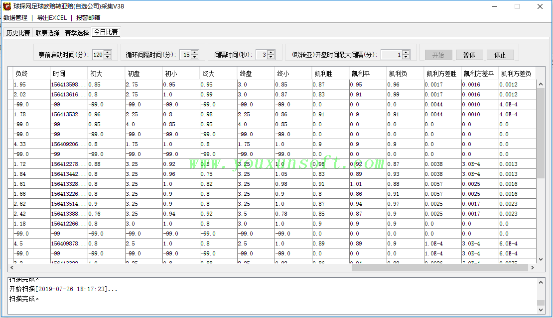 球探网足球欧赔转亚赔抓取采集V38_14