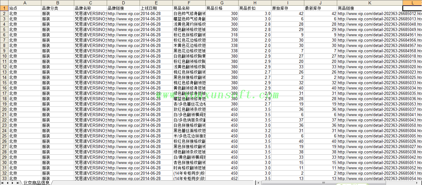 唯品会(vip)商品库存信息采集器V2-3