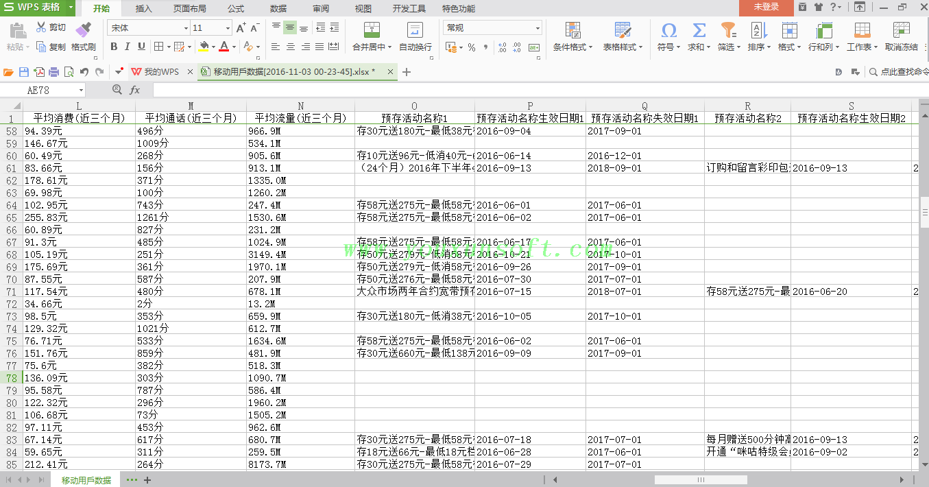 广西移动通讯公司4A管理平台手机用户资费及套餐查询-6