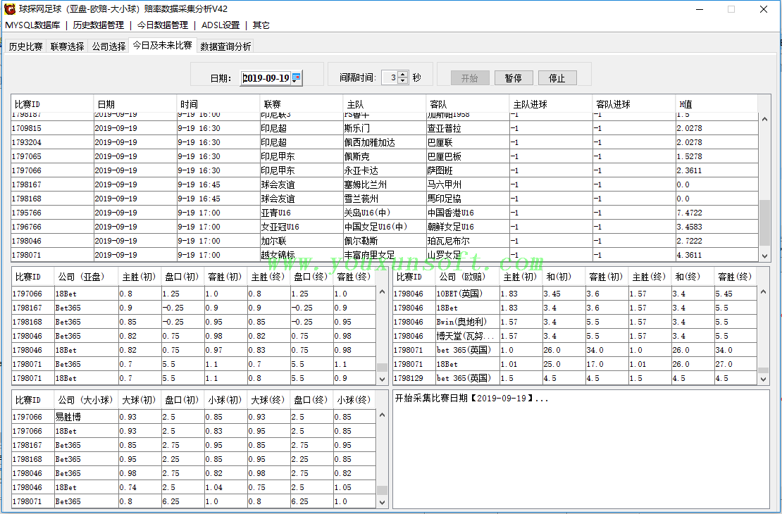 球探网足球(亚盘-欧赔-大小球)赔率数据抓取采集分析V42_4