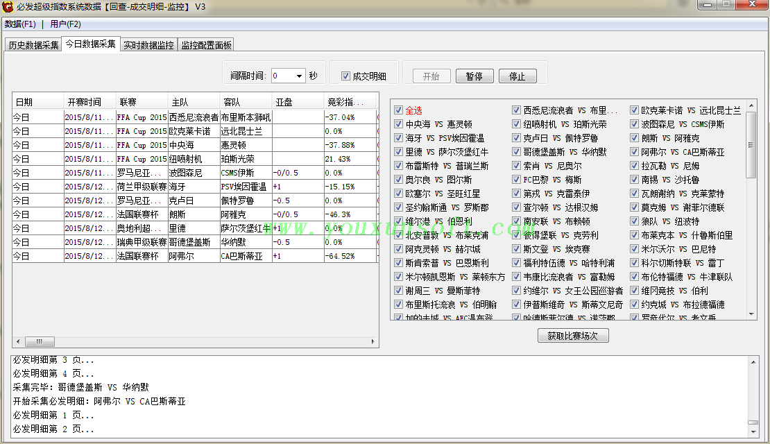 必发超级指数系统数据[回查-成交明细-监控]V3-6