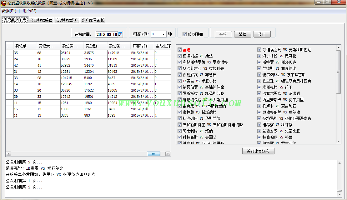 必发超级指数系统数据[回查-成交明细-监控]V3-5