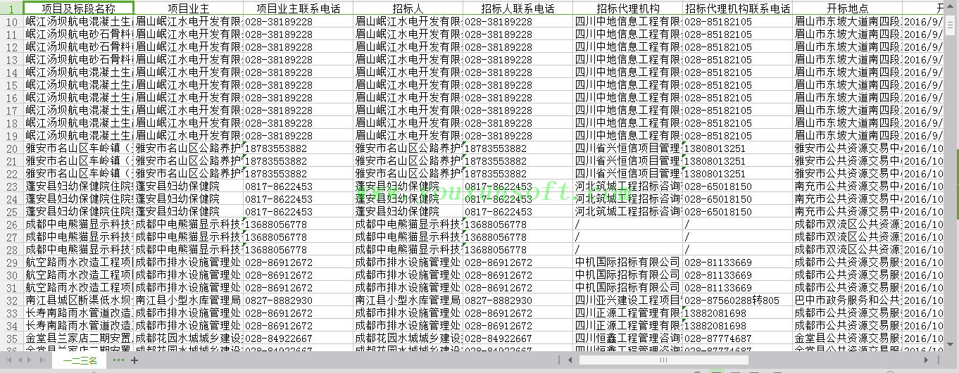 政府招标信息抓取