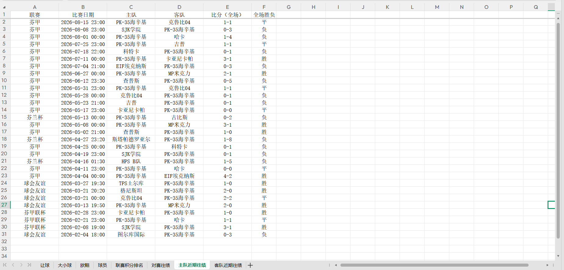 球探网足球赔率及统计数据定时邮件发送软件 V117