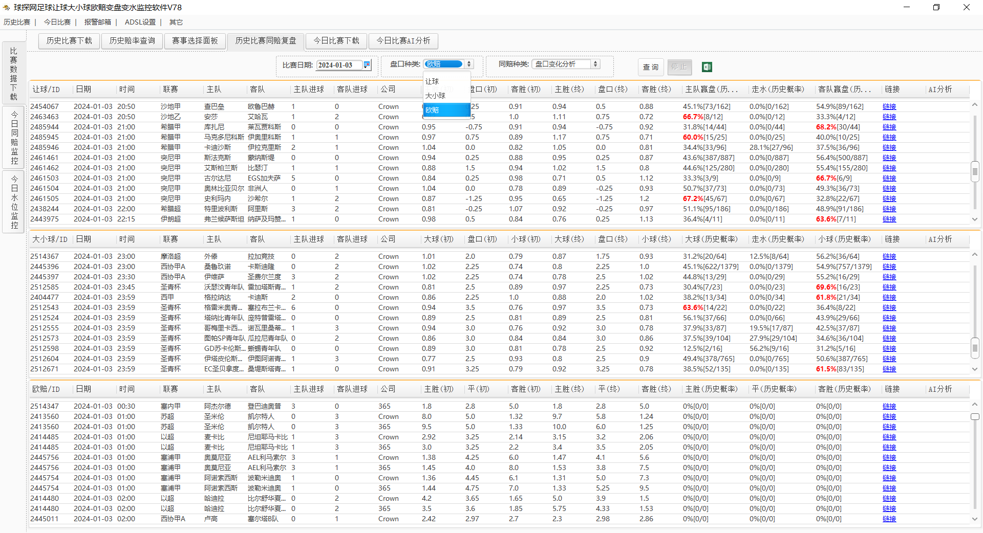 AI足球赢盘率分析软件